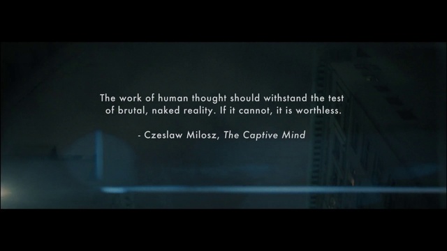 Video Reference: Text, Black, Darkness, Blue, Font, Light, Display device, Atmosphere, Lighting, Screenshot