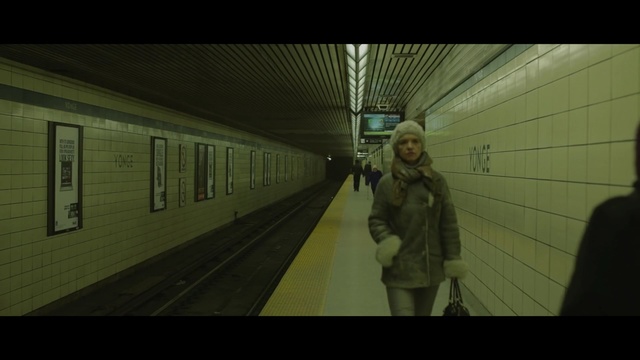 Video Reference: green, public transport, rapid transit, infrastructure, transport, darkness, snapshot, metro station, atmosphere, subway