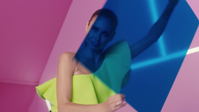 Video Reference: Blue, Shoulder, Skin, Violet, Yellow, Purple, Pink, Electric blue, Arm, Azure