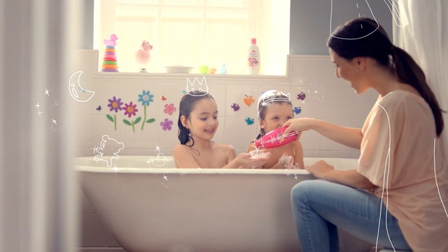 Video Reference: photograph, skin, pink, room, snapshot, girl, product, happiness, child, fun, Person