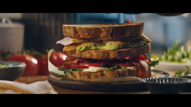 Video Reference: Food, Dish, Cuisine, Ingredient, Veggie burger, Breakfast sandwich, Fast food, Vegan nutrition, Sandwich, Blt