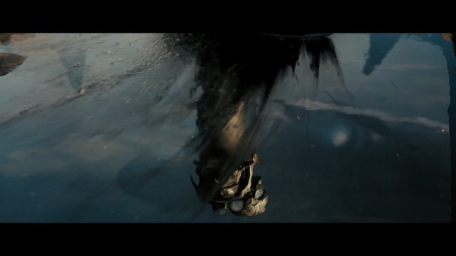 Video Reference: atmosphere, geological phenomenon, screenshot, darkness, water, sky, earth, computer wallpaper, extreme sport, formation, Person