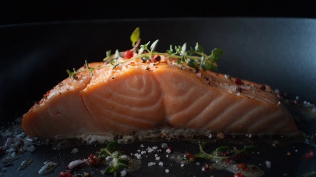 Video Reference: Food, Ingredient, Recipe, Fines herbes, Fish slice, Tableware, Seafood, Cuisine, Garnish, Salmon