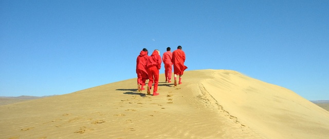 Video Reference: sky, sand, mountainous landforms, dune, aeolian landform, desert, landscape, vacation, erg, sahara, Person