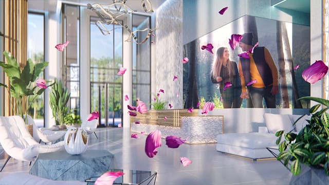 Video Reference: Pink, Interior design, Building, Room, Flower, Plant, Floral design, Display window, Architecture, Window