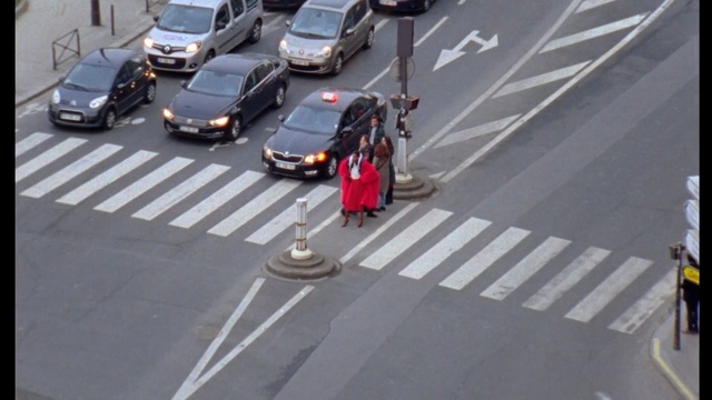 Video Reference: Pedestrian crossing, Road, Zebra crossing, Lane, Pedestrian, Motor vehicle, Mode of transport, Street, Transport, Asphalt
