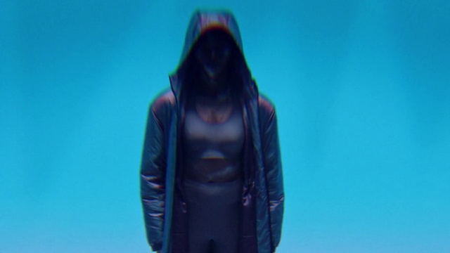 Video Reference: Blue, Black, Green, Sky, Purple, Light, Outerwear, Turquoise, Electric blue, Pink