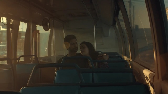 Video Reference: snapshot, public transport, darkness, sunlight, passenger, screenshot, vehicle, evening, midnight, window, Person
