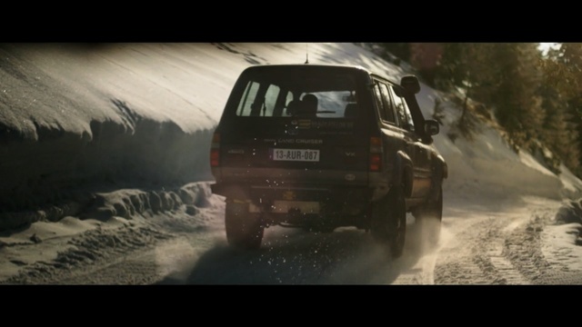 Video Reference: car, motor vehicle, off roading, road, vehicle, snow, off road racing, mode of transport, off road vehicle, winter