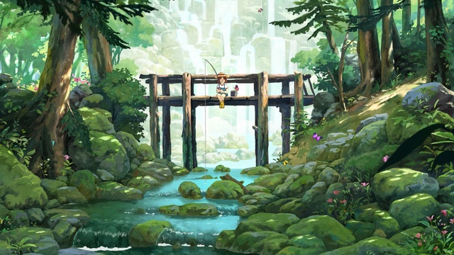 Video Reference: green, nature, vegetation, watercourse, water, nature reserve, jungle, rainforest, forest, tree