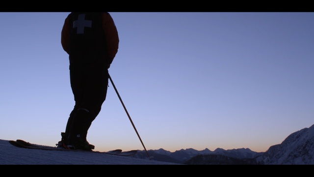 Video Reference: sky, mountainous landforms, mountaineering, mountain range, ridge, mountain, mountaineer, glacial landform, snow, adventure, Person