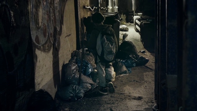 Video Reference: darkness, night, midnight, Person