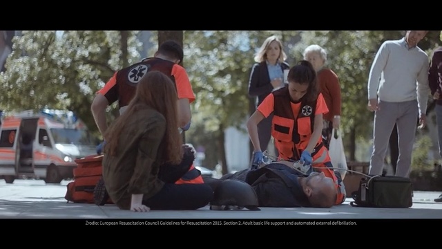 Video Reference: Screenshot, Personal protective equipment, Vehicle, Rescue, Paramedic, Photo caption, Emergency