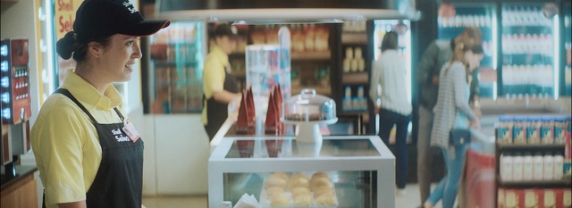 Video Reference: library, girl, bookcase, Person