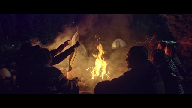 Video Reference: Fire, Campfire, Bonfire, Heat, Flame, Sky, Screenshot, Darkness, Event, Geological phenomenon