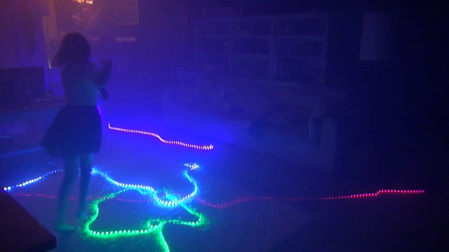 Video Reference: blue, light, darkness, technology, laser, neon, lighting, event, night, midnight