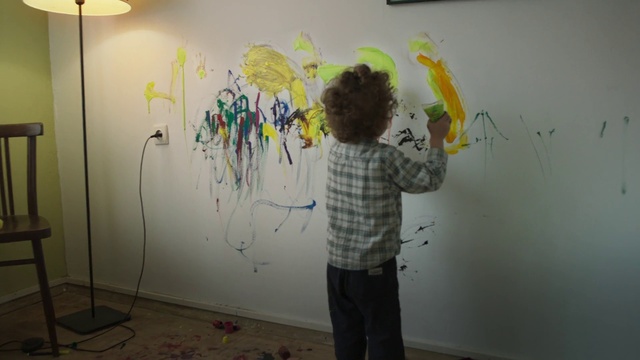 Video Reference: Art, Visual arts, Wall, Modern art, Drawing, Painting, Design, Art gallery, Illustration, Artist