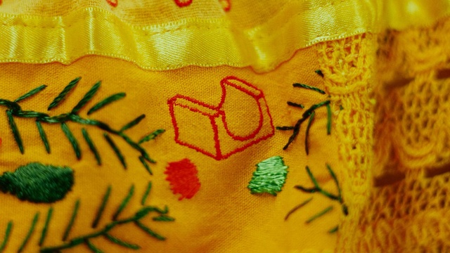 Video Reference: yellow, sunflower, flower, art, macro photography, textile, organism, material, computer wallpaper, Person