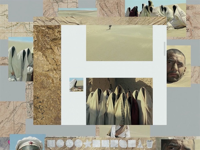 Video Reference: collage, wall, picture frame, font, Person