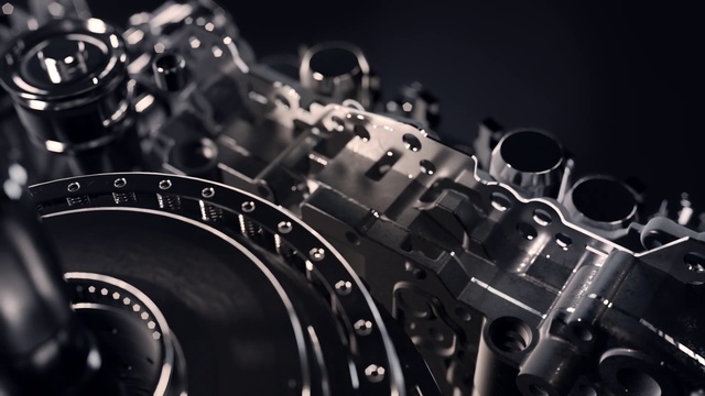 Video Reference: Auto part, Engine, Photography, Black-and-white, Electronics, Vehicle, Automotive engine part, Metal, Still life photography