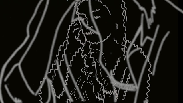 Video Reference: black, black and white, monochrome photography, branch, photography, darkness, monochrome, organism, spider web, organ, Person