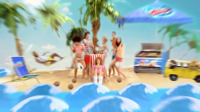 Video Reference: People on beach, Fun, Vacation, Leisure, Summer, Cartoon, Tourism, Animation, Animated cartoon