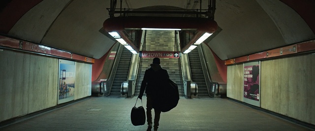 Video Reference: public transport, light, architecture, structure, darkness, tourist attraction, subway, rapid transit, hall, Person