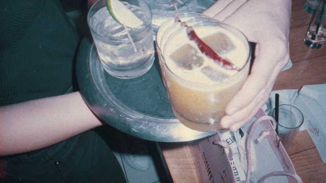 Video Reference: Drink, Food, Milkshake, Hand, Smoothie, Ingredient