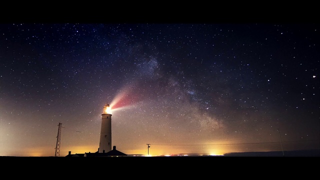 Video Reference: Sky, Night, Light, Atmosphere, Astronomy, Astronomical object, Horizon, Landscape, Space, Science