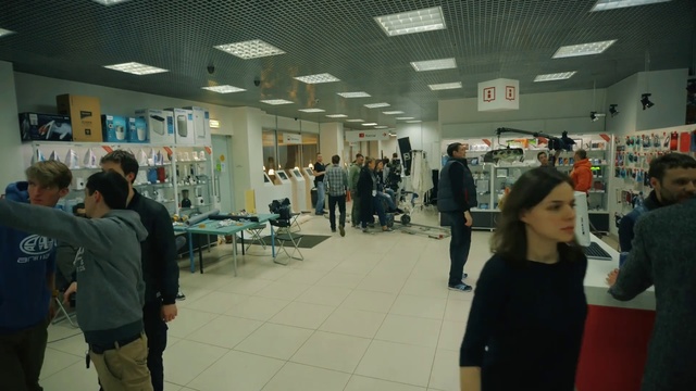 Video Reference: Building, Event, Room, Crowd, Interior design, City