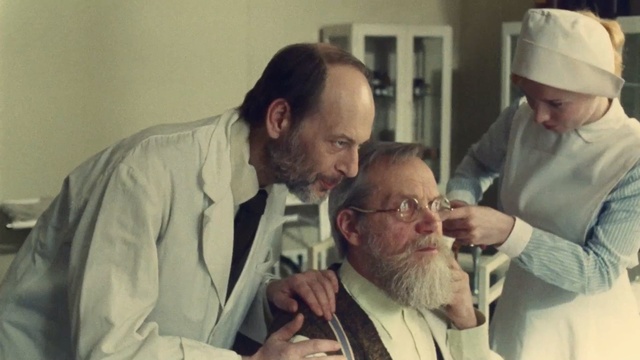 Video Reference: facial hair, senior citizen, beard, mohel, human behavior, Person