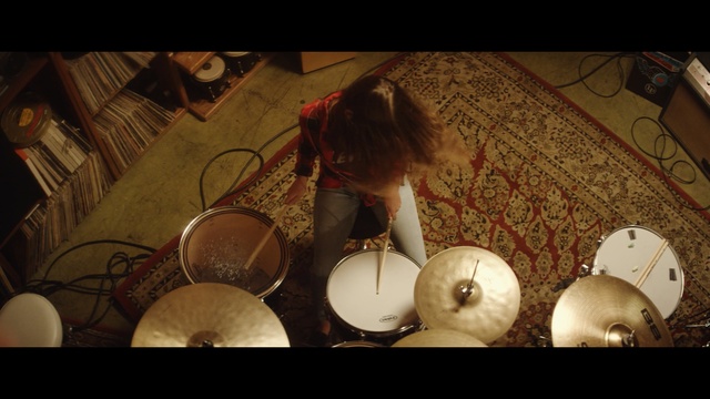 Video Reference: drums, percussion, drum, drummer, cymbal, musical instrument, bass drum, skin head percussion instrument, tom tom drum, musical instrument accessory, Person