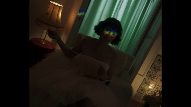 Video Reference: Black, Blue, Light, Darkness, Snapshot, Fun, Human, Room, Screenshot, Mouth