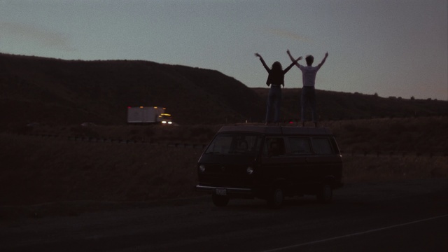 Video Reference: Sky, Mode of transport, Vehicle, Car, Road trip, Road, Landscape, Photography, Night, Evening