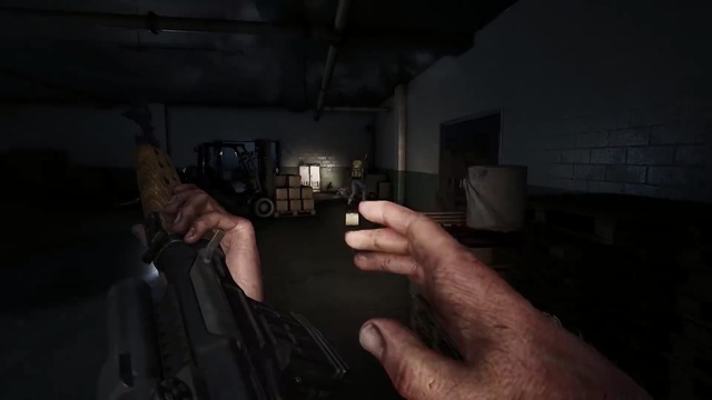 Video Reference: Firearm, Gun, Darkness, Hand, Screenshot, Sport venue, Pc game, Rifle