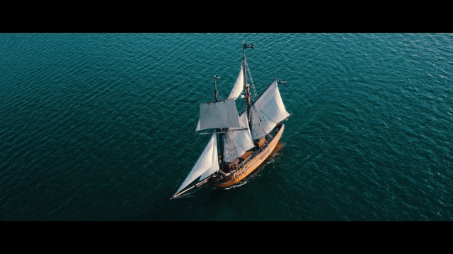 Video Reference: water, sailing ship, schooner, caravel, brigantine, calm, watercraft, brig, ship, sea
