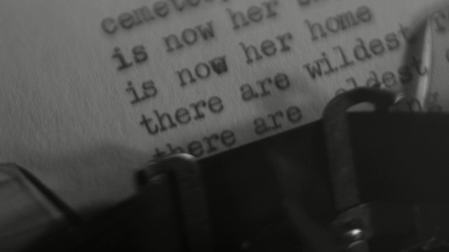 Video Reference: Text, Photograph, Black, Font, Office equipment, Monochrome, Typewriter, Black-and-white, Photography, Monochrome photography