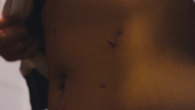 Video Reference: Abdomen, Skin, Navel, Trunk, Stomach, Neck, Chest, Muscle, Organ, Cheek