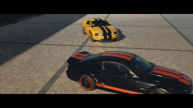 Video Reference: car, yellow, motor vehicle, vehicle, mode of transport, automotive design, race car, automotive exterior, performance car, sports car