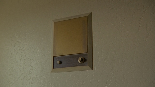 Video Reference: Wall, Room, Technology, Electronic device, Plaster, Door handle, Wall plate, Door, Switch