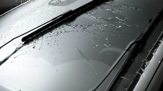 Video Reference: Windshield, Windscreen wiper, Glass, Auto part, Automotive window part, Vehicle door, Automotive exterior, Hood, Window, Automotive design
