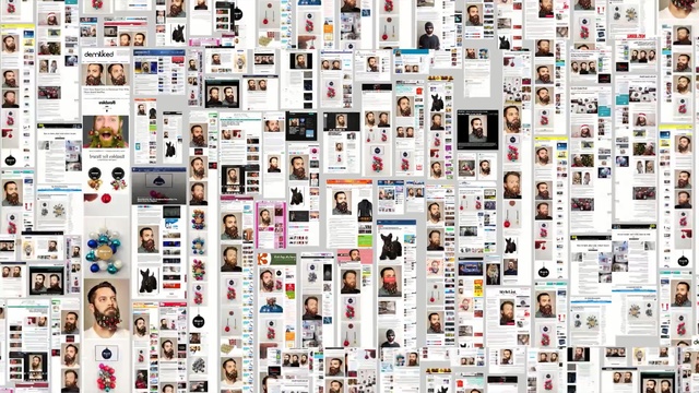 Video Reference: collage, design, photomontage, font, pattern, product, Person