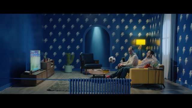 Video Reference: blue, room, interior design, screenshot, scene, space, world