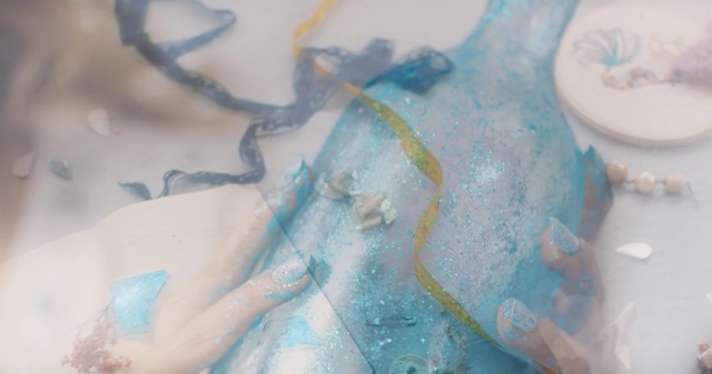 Video Reference: Blue, Aqua, Turquoise, Hand, Illustration, Art, Plate, Cake, Sitting, Table, Small, Spoon, Food, White, Eaten, Holding, Birthday, Pink, Sink, Baby, Water, Dog, Laying, Teeth, Dirty, Playing, Man, Cat, Aquarium, Fish, Reef, Underwater, Swimming