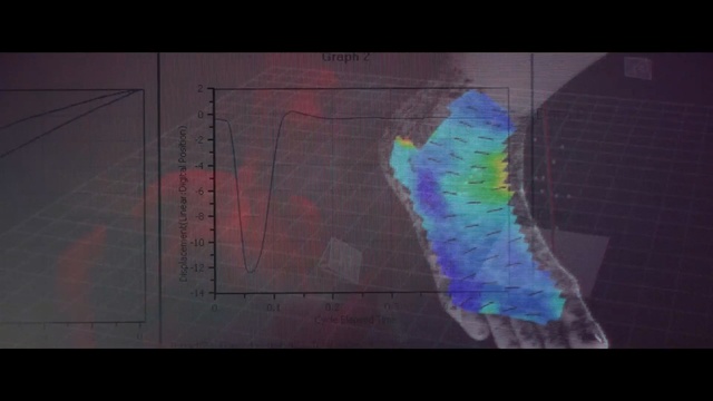 Video Reference: blue, purple, text, light, atmosphere, darkness, line, geological phenomenon, screenshot, sky, Person