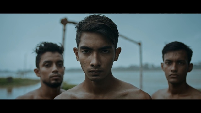 Video Reference: Face, Barechested, Male, Forehead, Human, Movie, Muscle, Fun, Jaw, Photography, Person