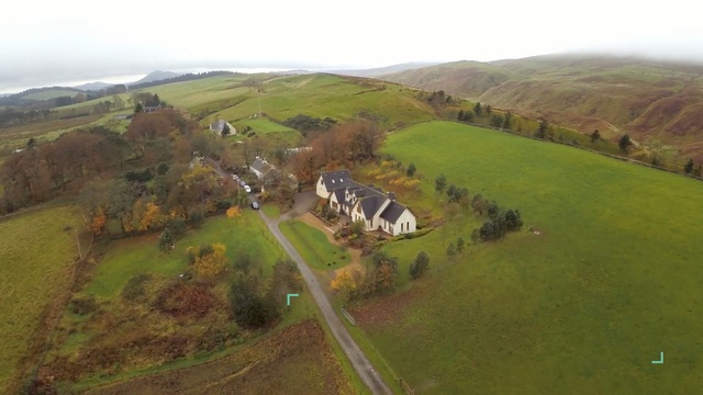 Video Reference: highland, hill, aerial photography, pasture, rural area, grassland, hill station, fell, grass, landscape
