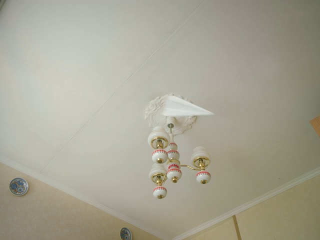 Video Reference: White, Ceiling, Wall, Room, Plaster, Light fixture