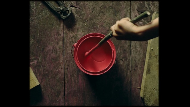 Video Reference: red, text, darkness, still life photography, font, flesh, Person