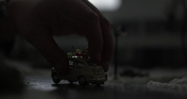 Video Reference: Black, Motor vehicle, Mode of transport, Vehicle, Model car, Automotive exterior, Darkness, Car, Automotive lighting, Automotive design